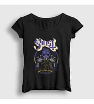 Presmono Kadın Siyah Touch Ghost T-Shirt 52575tt