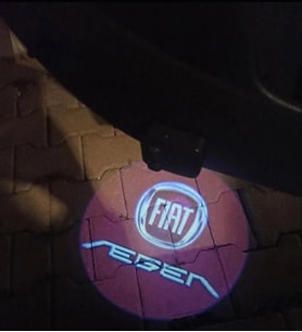 Fiat Egea Araçlarına Kapı Altı Logo Mesafe Sensörlü Yeni Nesil Pilli 2 Adet