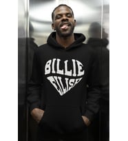 Tasarım Kalp Temalı Billie Eilish Baskılı Unisex Oversize Şarkıcı Hoodie