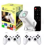 4K Oyun Konsollu Projeksiyon Bluetooth Wifi Destekli Taşınabilir Sinema Netflix Youtube Dolby Destekli Projektör