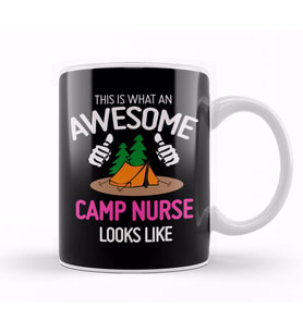What An Awesome Camp Nurse Looks Like Kupa Bardak Porselen
