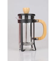ÖZEL TASARIM BAMBU DETAYLI ÇELİK CAM FRENCH PRESS