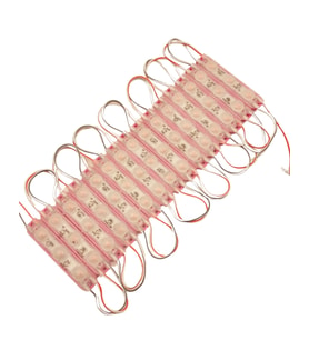 20 Adet 12 Volt 1.5 Watt 3 Lensli Pembe 2835 SMD Led Modül IP65 Modül
