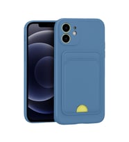 Apple iPhone 11 Kılıf Kelvin Kartvizitli Silikon - Mavi