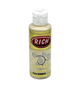 Rich Metalik Akrilik Boya 120 cc. 734 KREM 
