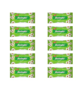 Freshmaker Islak Cep Mendil - Alkolsüz ve pH Dengelenmiş - Çiçeksi Kokular - 15 Adetlik 10 Paket