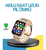 Mey İthalat® Amoled Ekranlı Türkçe Menülü Akıllı Saat Bluetooth Görüşmeli