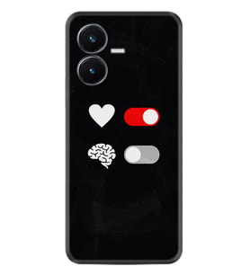 Vivo Y22S Kılıf Silikon Desen Özel Seri Love Brain 1722