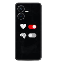Vivo Y22S Kılıf Silikon Desen Özel Seri Love Brain 1722