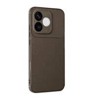 Huawei Honor 600 Lite Auto Focus Karbon Kapak - Kahverengi
