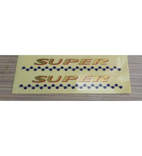 MOTOSİKLET CG-KT-MCT-SEYHAN- ÖN AMORTİSÖR AMBLEMI SUPER TAKIM