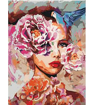 Kadının Doğası Sayılarla Boyama Seti 50x65 cm (Tuvale Gerili)
