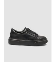MonaMae %100 Hakiki Deri Siyah Kadın Sneaker