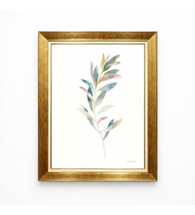 Tablore Zarif Minimalist Botanik Yaprak Desenli Kanvas Tablo