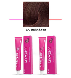 2 li Set Premium 6.77 Sıcak Çikolata - Kalıcı Krem Saç Boyası 2 X 50 g Tüp