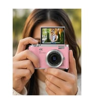 Yüksek Çözünürlük 48 MP Vlog Kamera, 1080P Video, Flip Ekran, Uzun Pil Ömrü