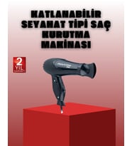 Katlanabilir Saç Kurutma Makinesi Seyahat Tipi Taşınabilir Tasarım