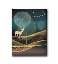 Golden Geyik Canvas Tablo MİND576