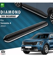 S-Dizayn Kia Sorento 4 Diamond Krom Yan Basamak 183 Cm 2022 Üzeri