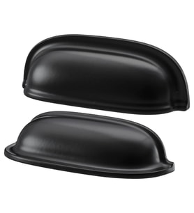 Ikea ENERYDA kulp, krom kaplama ve siyah 89 mm, 2 adet