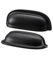 Ikea ENERYDA kulp, krom kaplama ve siyah 89 mm, 2 adet