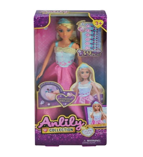 Anlily Elbisesi Süslenebilen Oyuncak Bebek Pembe
