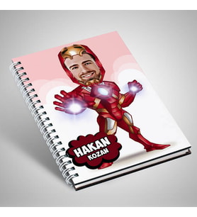 Demir Adam Karikatürlü Defter