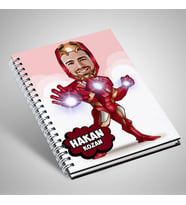 Demir Adam Karikatürlü Defter