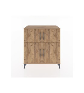 Hyperion Şifonyer Tek Raflı 4 Kapaklı 88x44x96 Çam-Çam