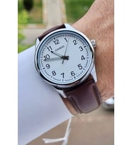 Casio CSISTE13 Kasası Gümüş Kordonu Kahverengi Renk Hediye Paketli Erkek Kol Saati