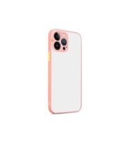 Apple iPhone 13 Mini Uyumlu Kılıf Zore Hux Kapak (Pembe)