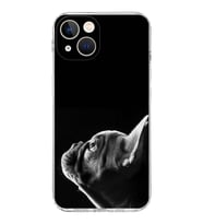 PrintiFy iPhone 13 Mini ile Uyumlu Köpek 1 Kamera Korumalı Şeffaf Kılıf
