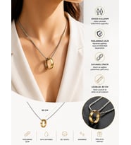 Lord Of The Rings Sırlar Yüzüğü Gold Kolye – Güç Yüzüğü Temalı Paslanmaz Çelik Zincirli Unisex Kolye