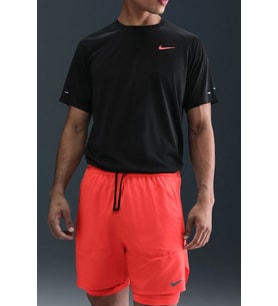 Nike Dri-FIT Stride Mens Running Short Hybrid Erkek Koşu Antreman Şort Nar Çiçeği