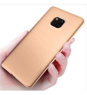 Jopus Mate 20 Pro ile Uyumlu Soft Silikon Kılıf  Altın