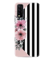 Vivo Y11S Kılıf Resimli Desenli Baskılı Silikon Kılıf Flowers 4 1390