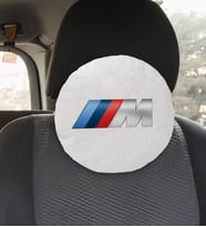 BK Gift Bmw M Tasarımlı Yuvarlak Araç Koltuk Yastığı-1