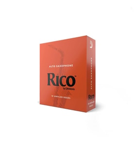 Rico RJA1020 Orange Box Alto Saksafon Kamışı No: 2.0 (Başlangıç/Eğitim) - 10'lu Paket  Standart Kesim, Kolay Çalım ve Ekonomik Kutu