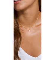 Küp Zincire Minimal Harfini Şeç 925 Ayar (Gold)