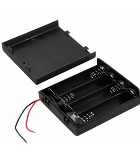 LOCKWAY IC-233F 4'lü Pil Kutusu Kapaklı Swıtchlı 10 Adet