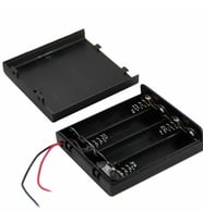 LOCKWAY IC-233F 4'lü Pil Kutusu Kapaklı Swıtchlı 10 Adet