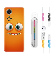 Huawei Nova Y70 Y90 Nova 9 SE  Kılıf Kablo Koruma Spiral Silikon Dişlek 1615