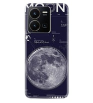 Vivo Y22 Kılıf Resimli Desenli Baskılı Silikon Moon info 1424