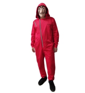 Yetişkin La Casa De Papel Kostümü Delüks
