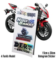 hızlı damat hologram sticker set motosiklet kelebek cam bisiklet atv scooter araba uyumlu