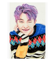 Kim Namjoon Bahar Günü Tablo Ahşap Poster Dekoratif Kod2114