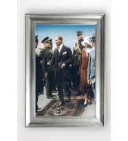 Gümüş Çerçeveli Atatürk Tablo a855