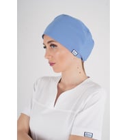 Unisex Dokuz Eylül Mavisi Doktor Hemşire Hastane Medikal Cerrahi Bonesi (Mavi-A.Mavı)