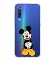 Xiaomi Mi 9 Uyumlu Kapak Mickey Mouse Tasarımlı Şeffaf Silikon Kılıf