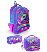 Coral High Kids Mor Simli Unicorn Desenli 3'lü Okul Çanta Seti SET0123663